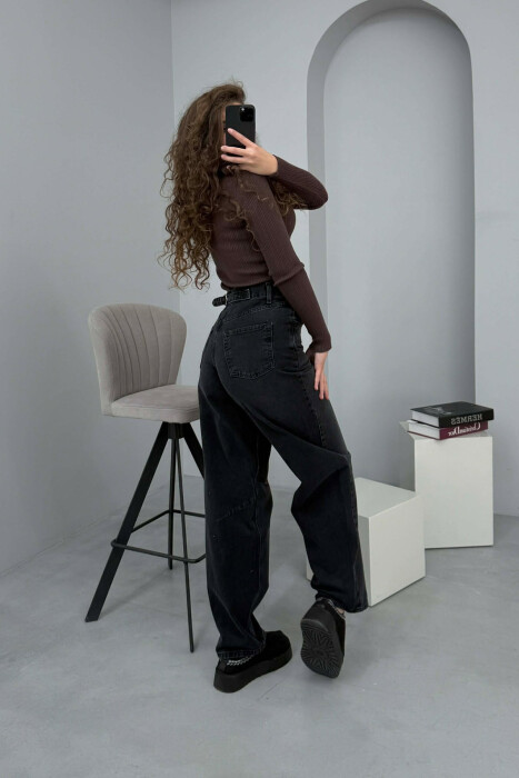 WIDE LEG WOMAN JEANS BLACK/ E ZEZE - 3