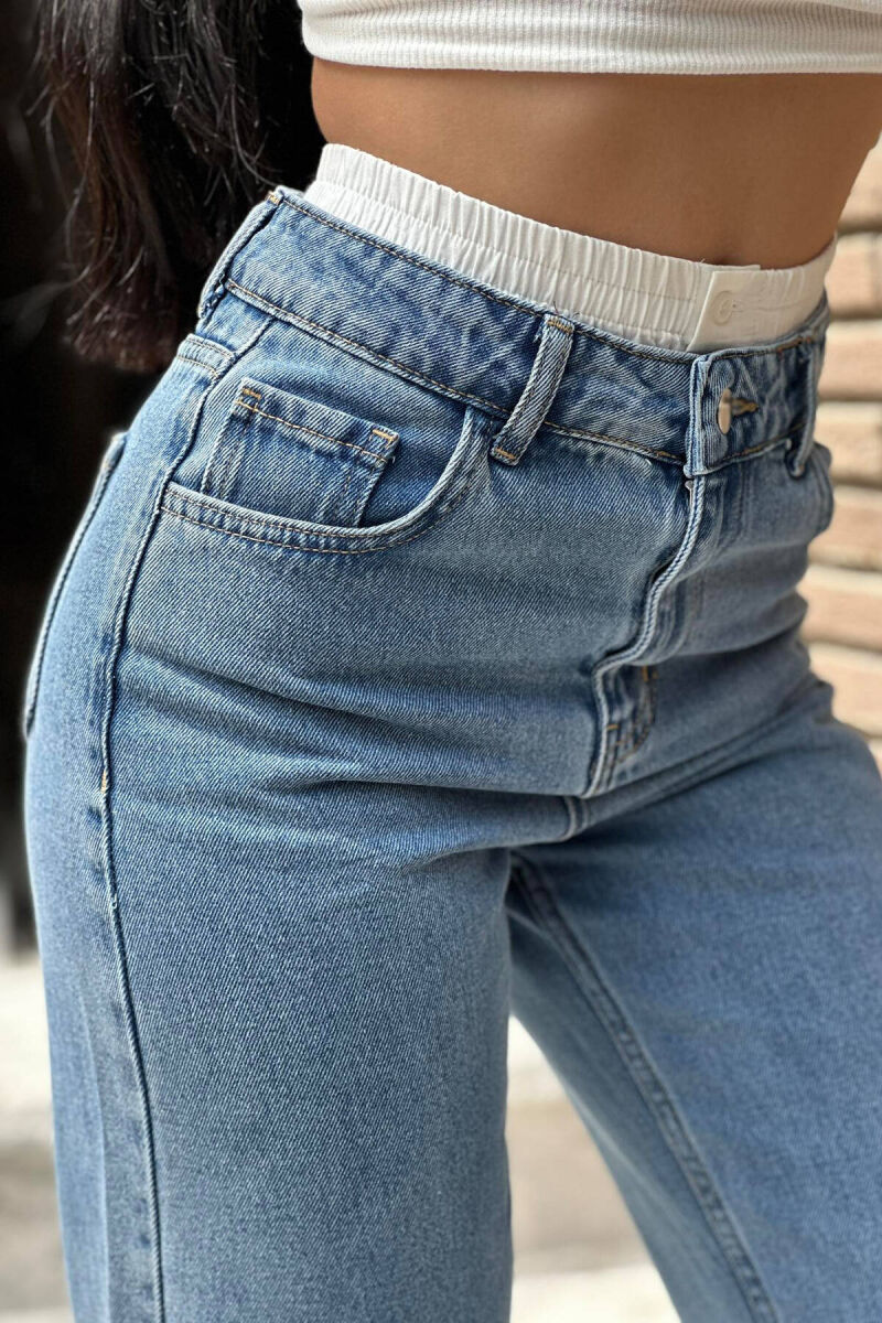 WIDE LEG WOMAN JEANS LIGHTBLUE/BZ - 6