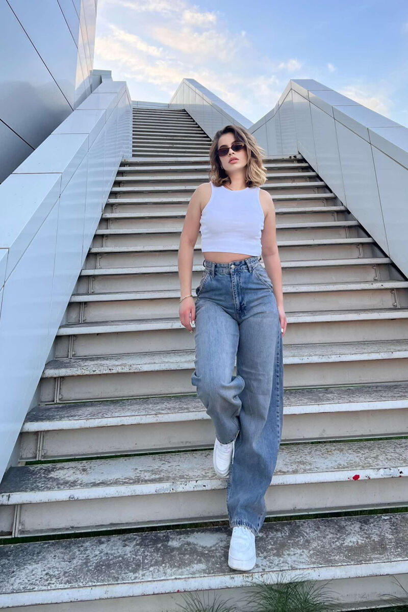 WIDE LEG WOMEN JEANS BEAUBLUE/BBL - 4