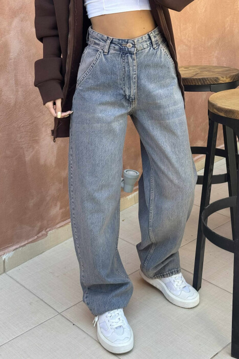 WIDE LEG WOMEN JEANS BEAUBLUE/BBL - 4