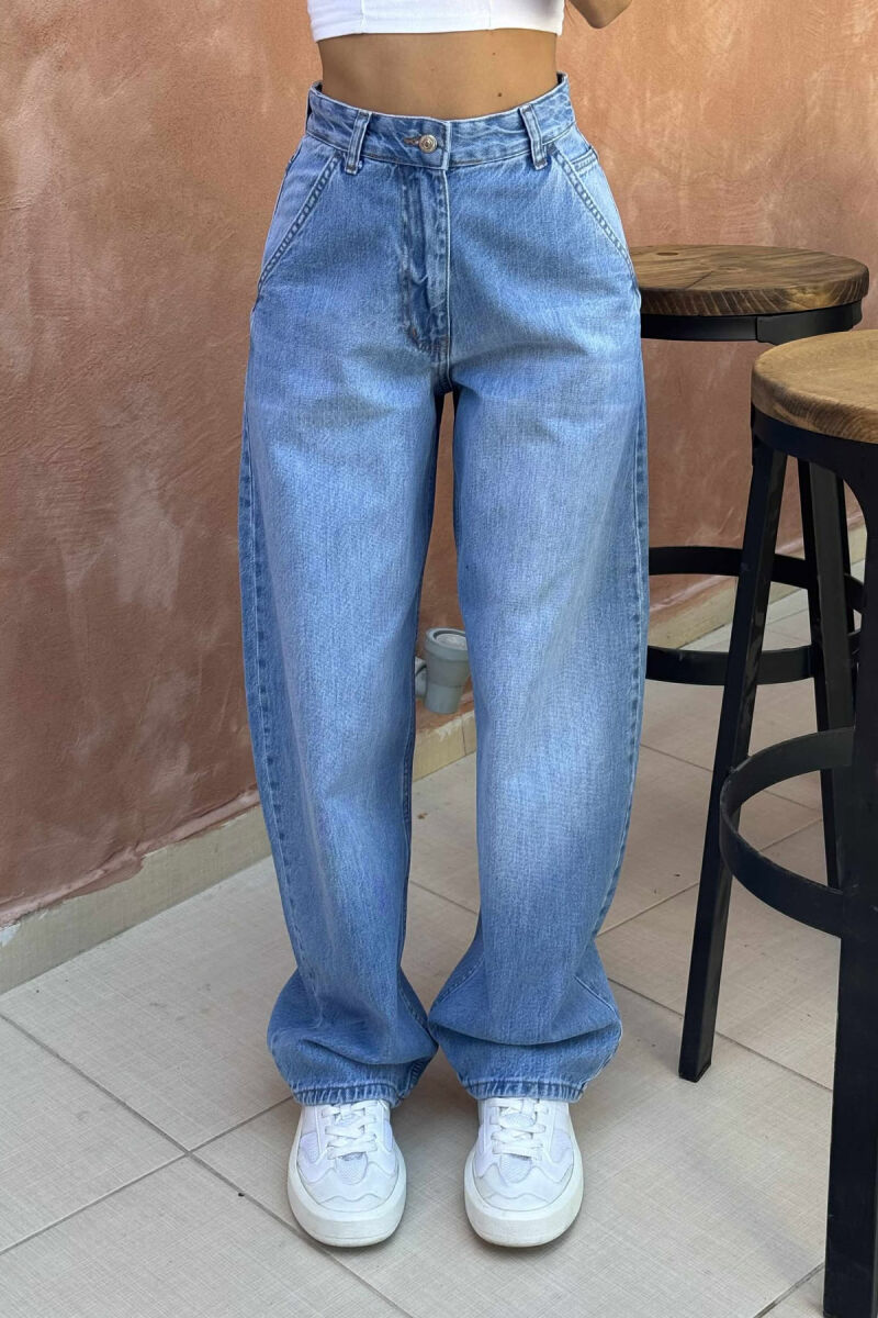 WIDE LEG WOMEN JEANS BLUE/BLU - 4