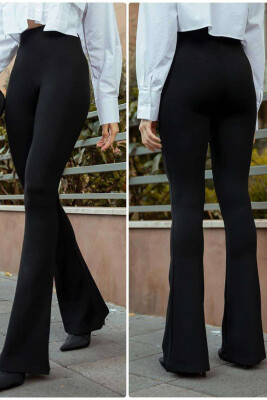 WIDE LEG WOMEN LEGGINGS BLACK/ E ZEZE 