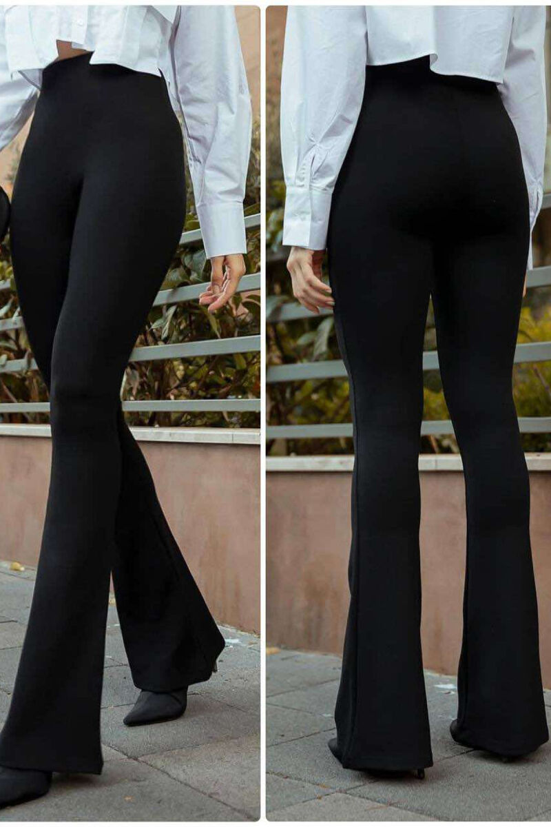 WIDE LEG WOMEN LEGGINGS BLACK/ E ZEZE - 1