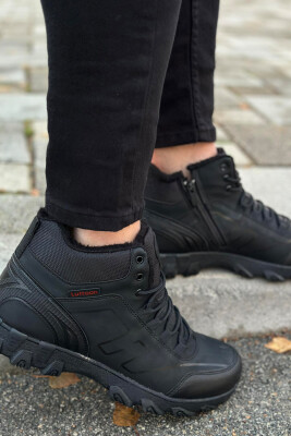 WINTER LACES AND ZIPPER MAN SHOES BLACK/ E ZEZE 