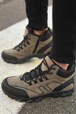 KËPUCË ME QAFË PËR MESHKUJ NË NGJYRË KAFE TË CELUR - 3