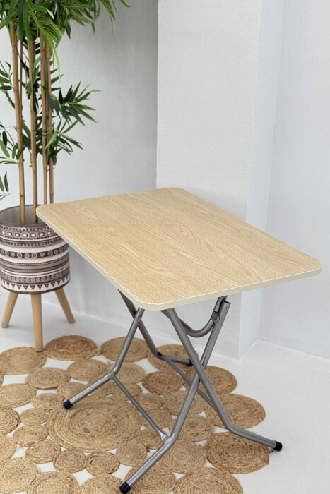 WOODEN SIMPLE FOLDING TABLE BEIGE/BEZHE - 3