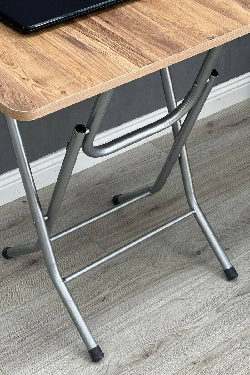 WOODEN SIMPLE FOLDING TABLE LIGHT BROWN/KAZB - 7