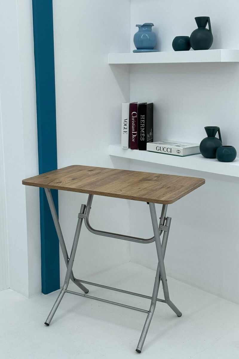 WOODEN SIMPLE FOLDING TABLE LIGHT BROWN/KAZB - 3