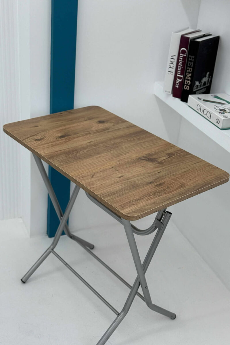WOODEN SIMPLE FOLDING TABLE LIGHT BROWN/KAZB - 4