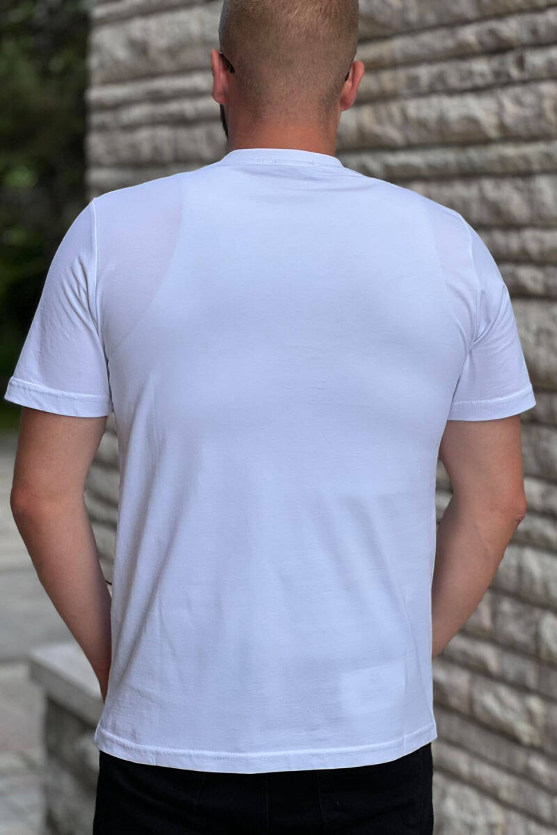 WRITING CASUAL MAN SHIRT WHITE-E BARDHE - 2