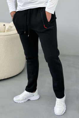 WRITINGS LACING MEN SWEATPANTS BLACK/ E ZEZE - 1