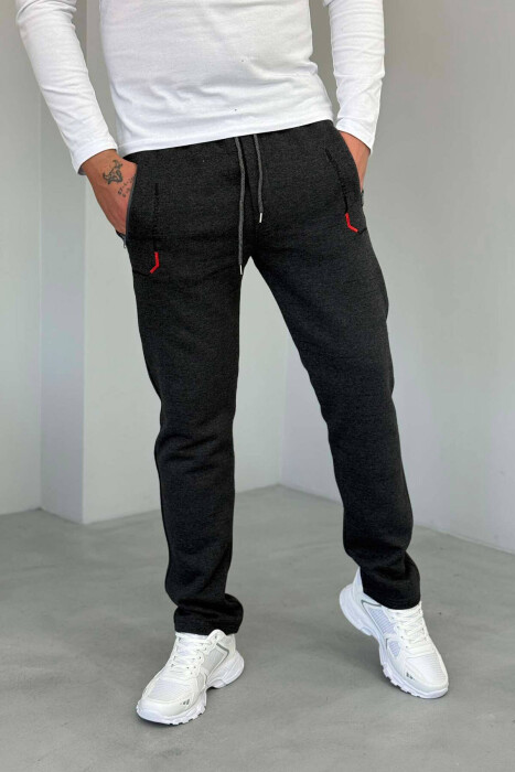 WRITINGS LACING MEN SWEATPANTS DARK GREY/GEE - 1