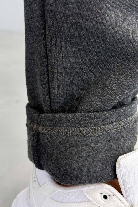 WRITINGS LACING MEN SWEATPANTS DARK GREY/GEE - 4