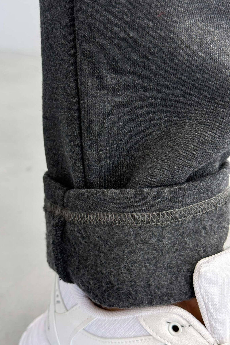 WRITINGS LACING MEN SWEATPANTS DARK GREY/GEE - 4