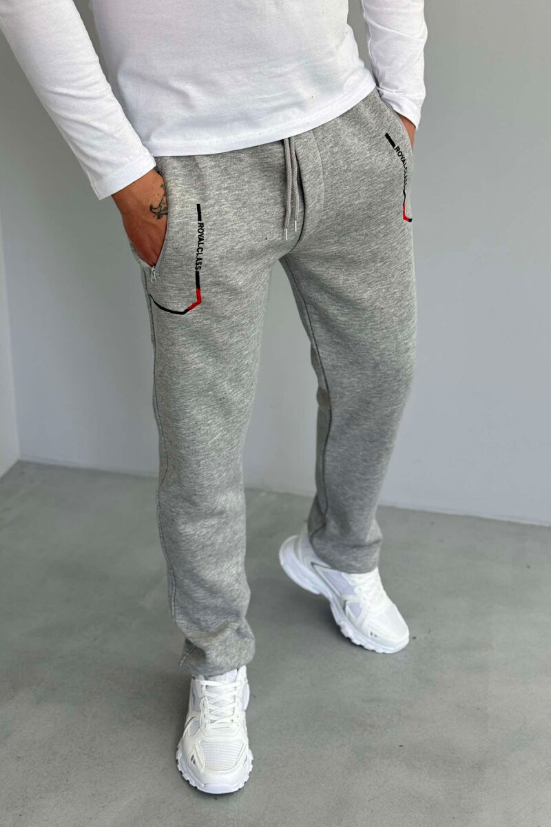 WRITINGS LACING MEN SWEATPANTS GREY/GRI - 3