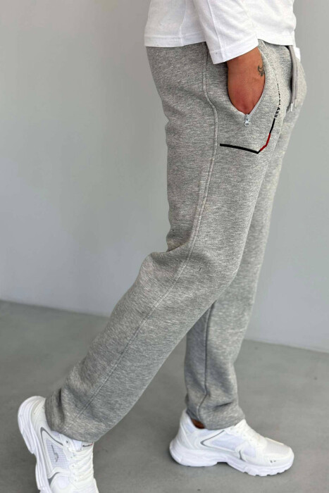 WRITINGS LACING MEN SWEATPANTS GREY/GRI - 4