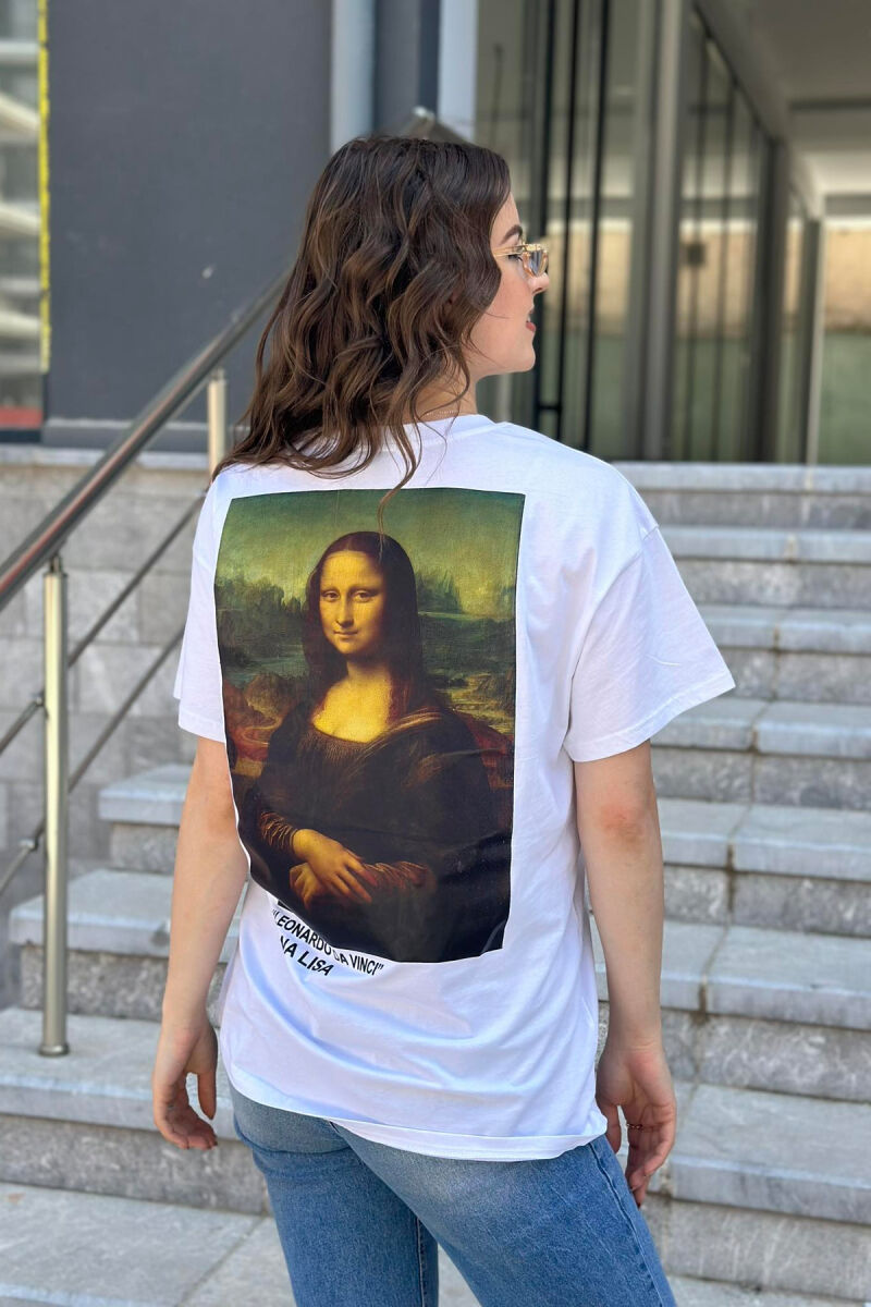 WRITINGS MONA LISA T-SHIRT PËR FEMRA E BARDHË - 2