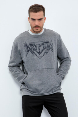 WRITTING ONE COLOR MEN HODDIE GREY/GRI 