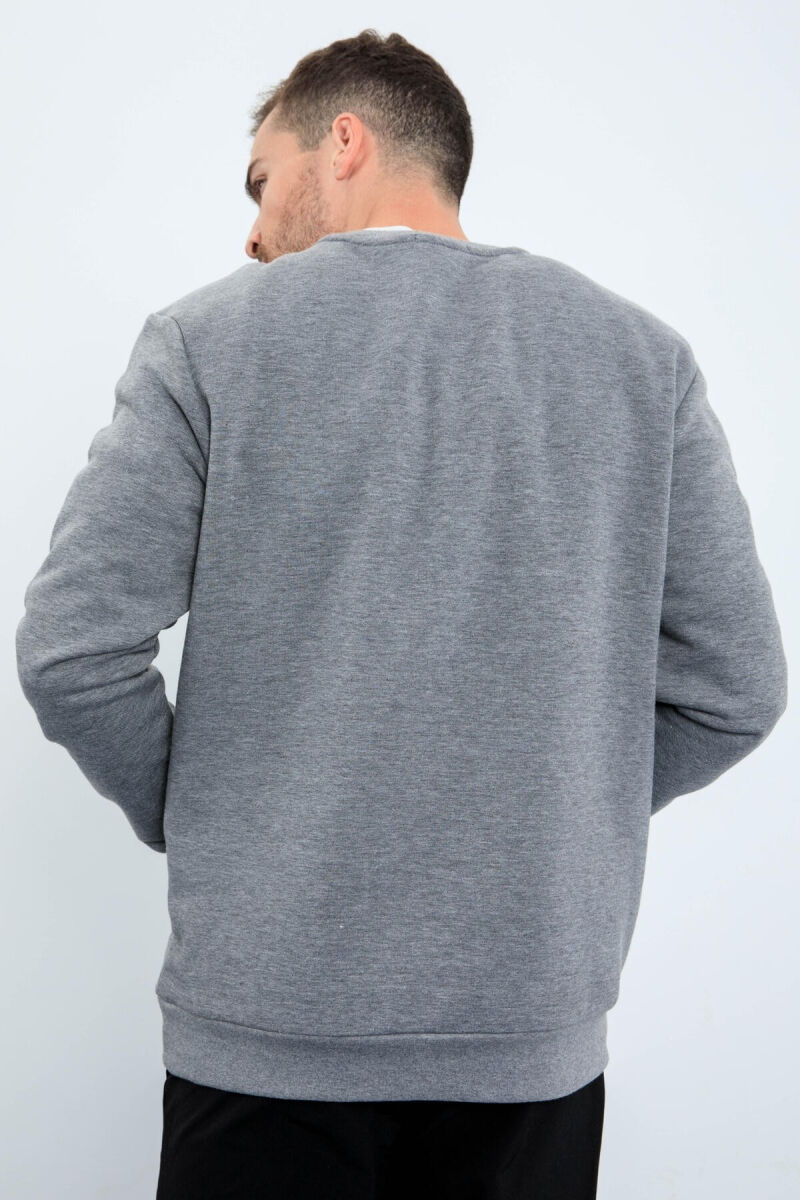 WRITTING ONE COLOR MEN HODDIE GREY/GRI - 6