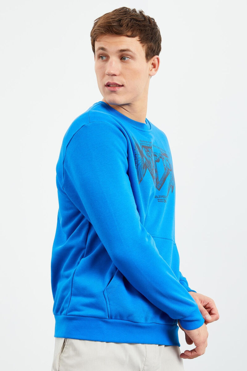 WRITTING ONE COLOR MEN HODDIE LIGHTBLUE/BZ - 4