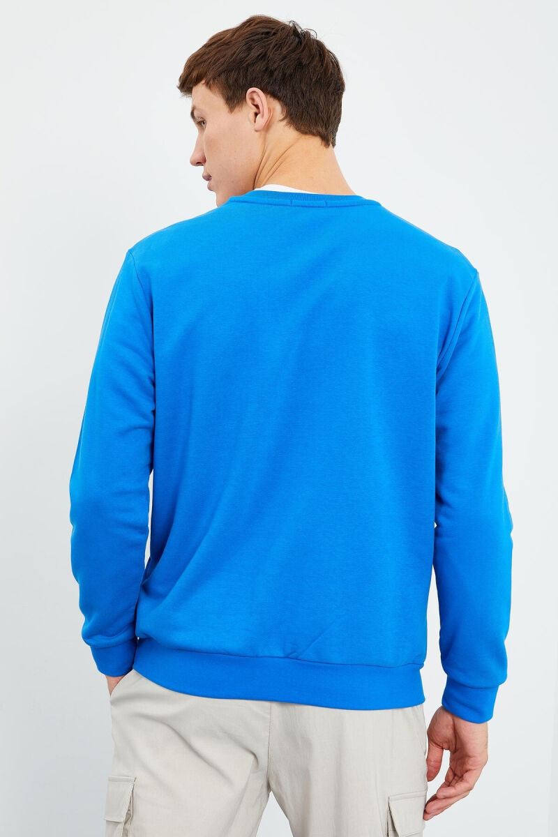 WRITTING ONE COLOR MEN HODDIE LIGHTBLUE/BZ - 6