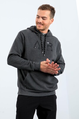 WRITTINGS COTTON MEN HOODIE DARK GREY/GEE 