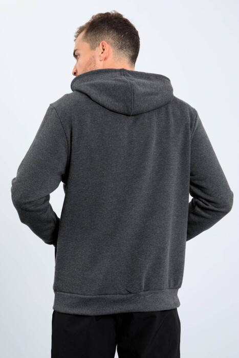 WRITTINGS COTTON MEN HOODIE DARK GREY/GEE - 6