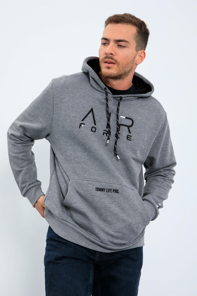 WRITTINGS COTTON MEN HOODIE GREY/GRI - 3