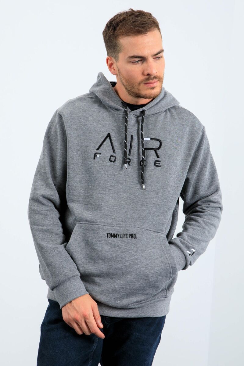 WRITTINGS COTTON MEN HOODIE GREY/GRI - 5