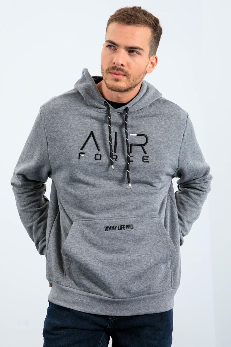 WRITTINGS COTTON MEN HOODIE GREY/GRI - 6