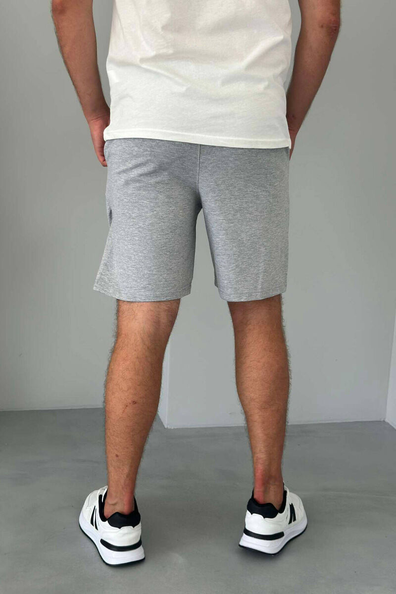 WRITTINGS COTTON MEN SHORT SWEATPANTS GREY/GRI - 3