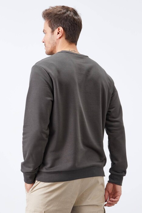 WRITTINGS COTTON MEN SWEATSHIRT DARK GREY/GEE - 7