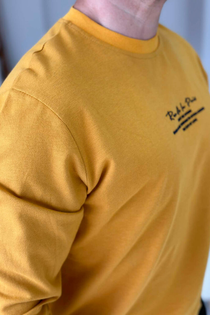 WRITTINGS COTTON MEN SWEATSHIRT MUSTARD/MUSTARDE - 3