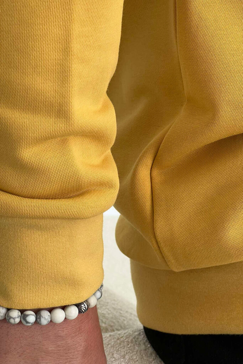 WRITTINGS COTTON MEN SWEATSHIRT YELLOW/E VERDHE - 2