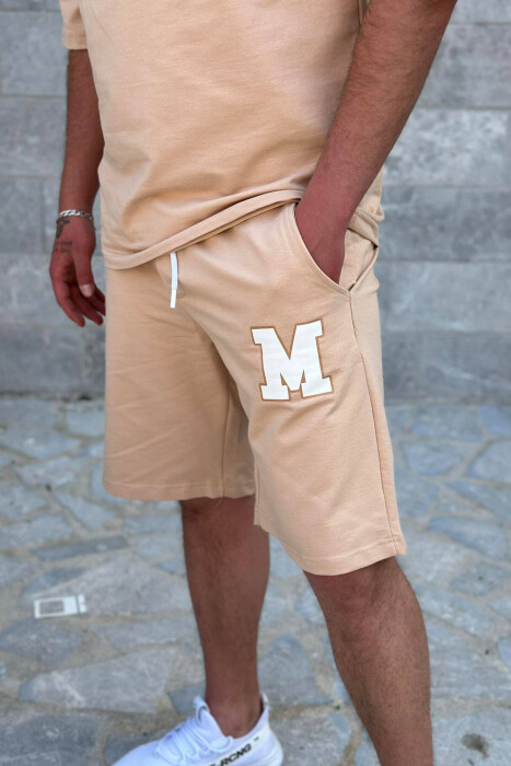 WRITTINGS COTTON MEN SWEATSUIT SET BEIGE/BEZHE - 2