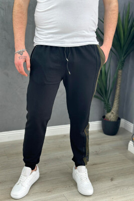 WRITTINGS DIFFERENT COLORS MEN SWEATPANTS BLACK/ E ZEZE 