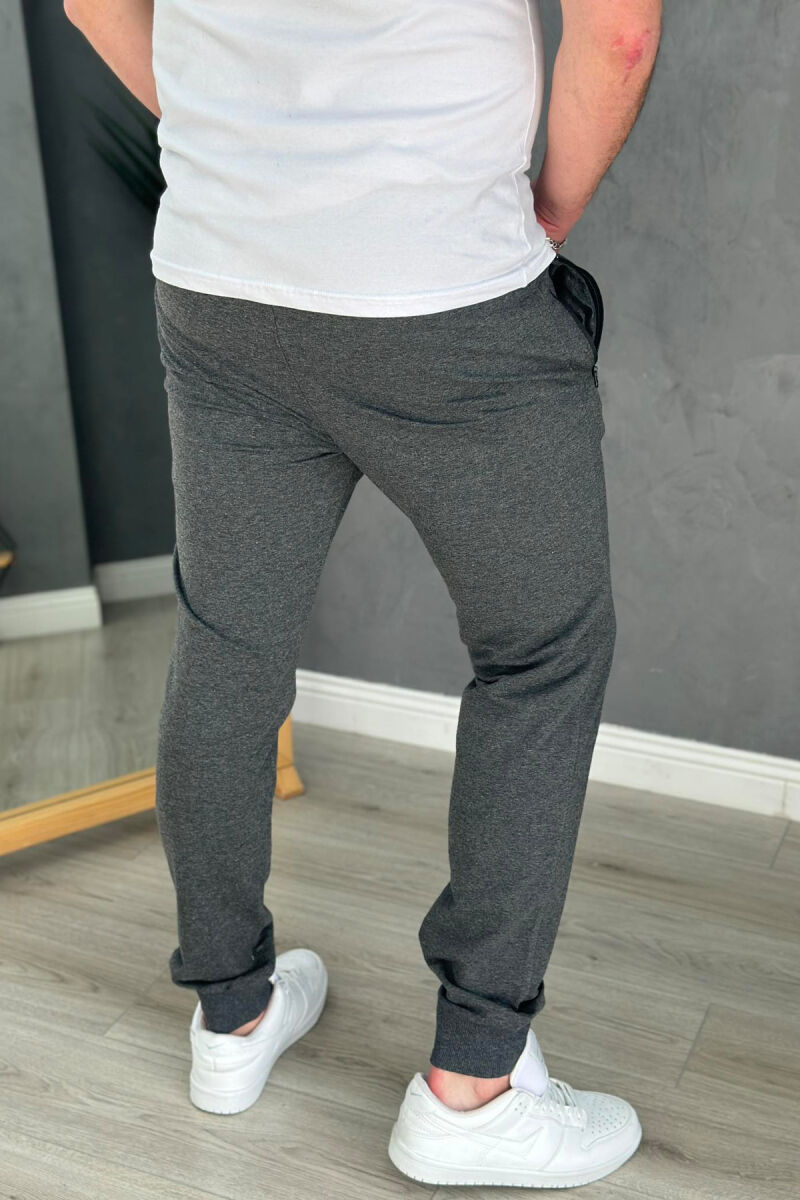 WRITTINGS DIFFERENT COLORS MEN SWEATPANTS DARK GREY/GEE - 3