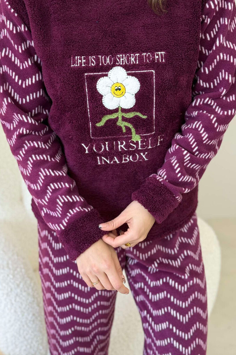 WRITTINGS FLOWER WOMAN PYJAMAS BURGUNDY/VISHNJE - 2