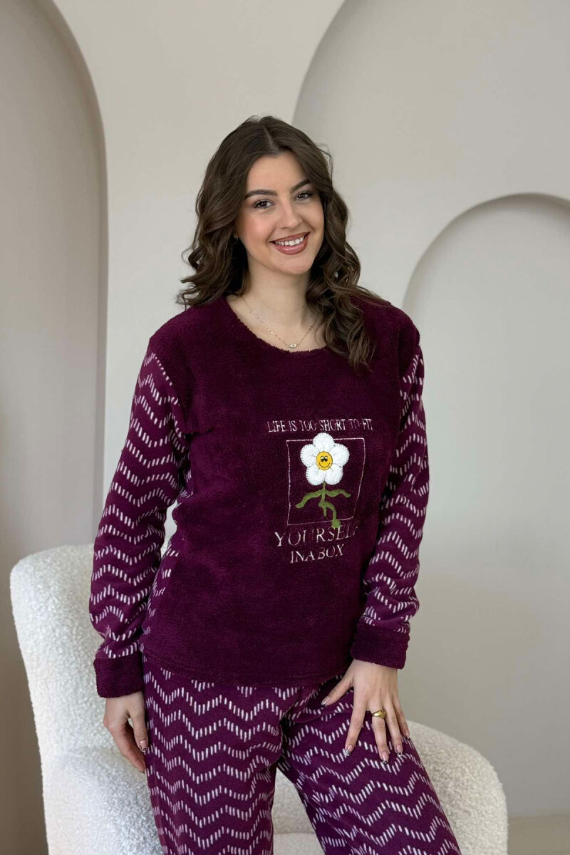 WRITTINGS FLOWER WOMAN PYJAMAS BURGUNDY/VISHNJE - 5