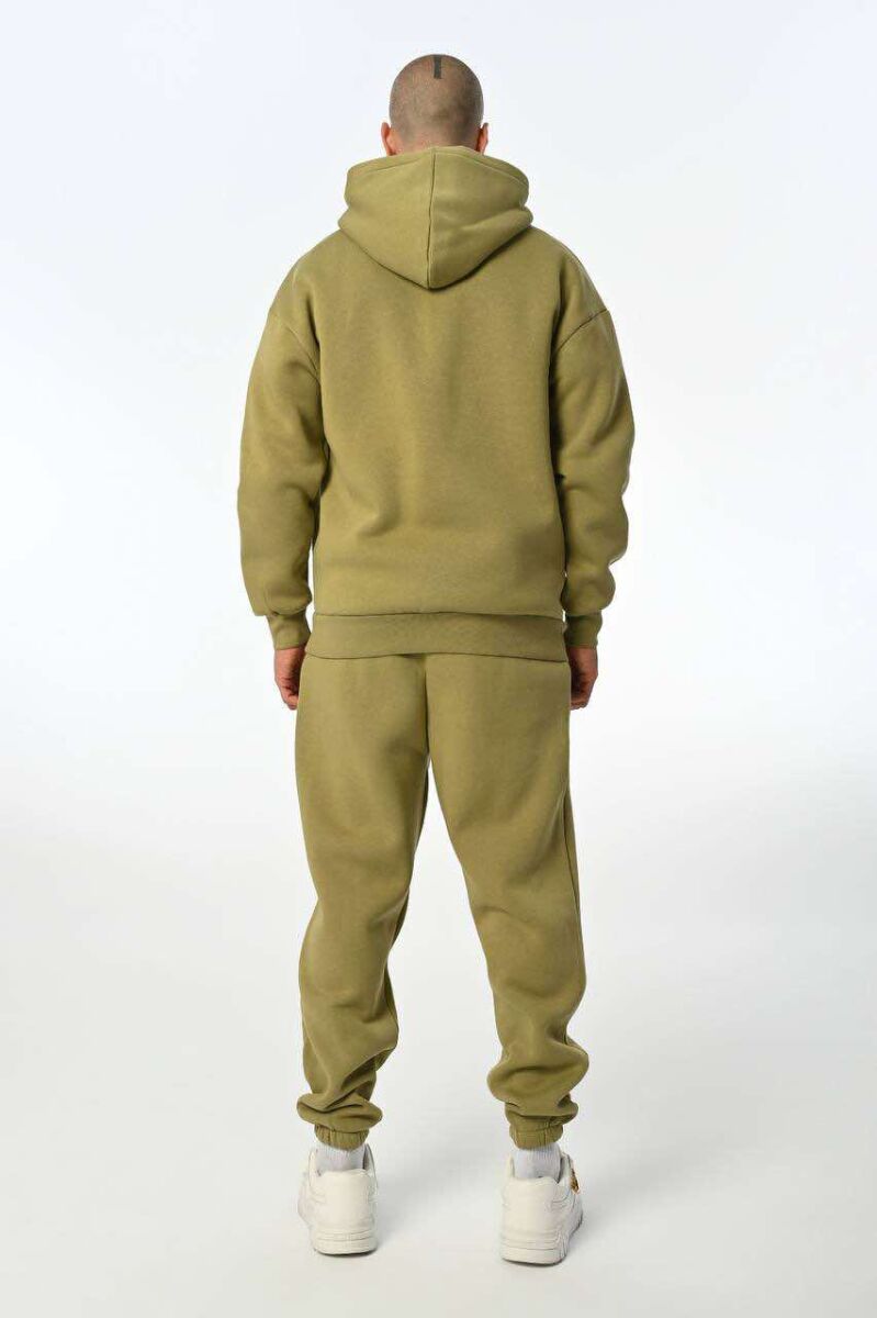 WRITTINGS HOODED MEN FLUFFY SET OLIVE/ULLI - 3