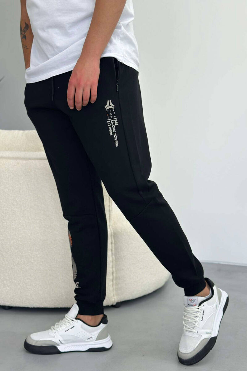 WRITTINGS MEN SWEATPANTS IN BLACK COLOR - 4