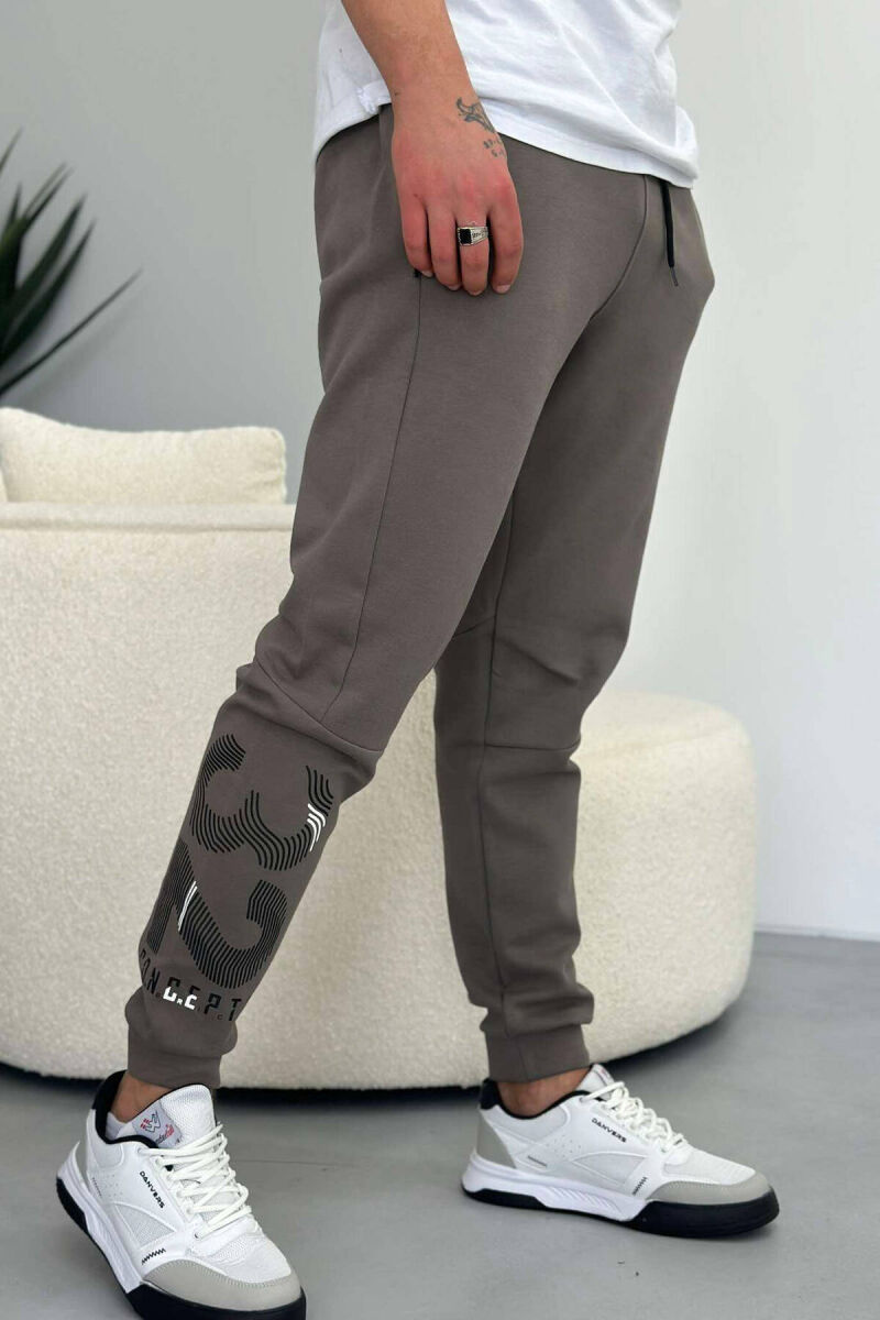 WRITTINGS MEN SWEATPANTS IN BROWN COLOR - 4