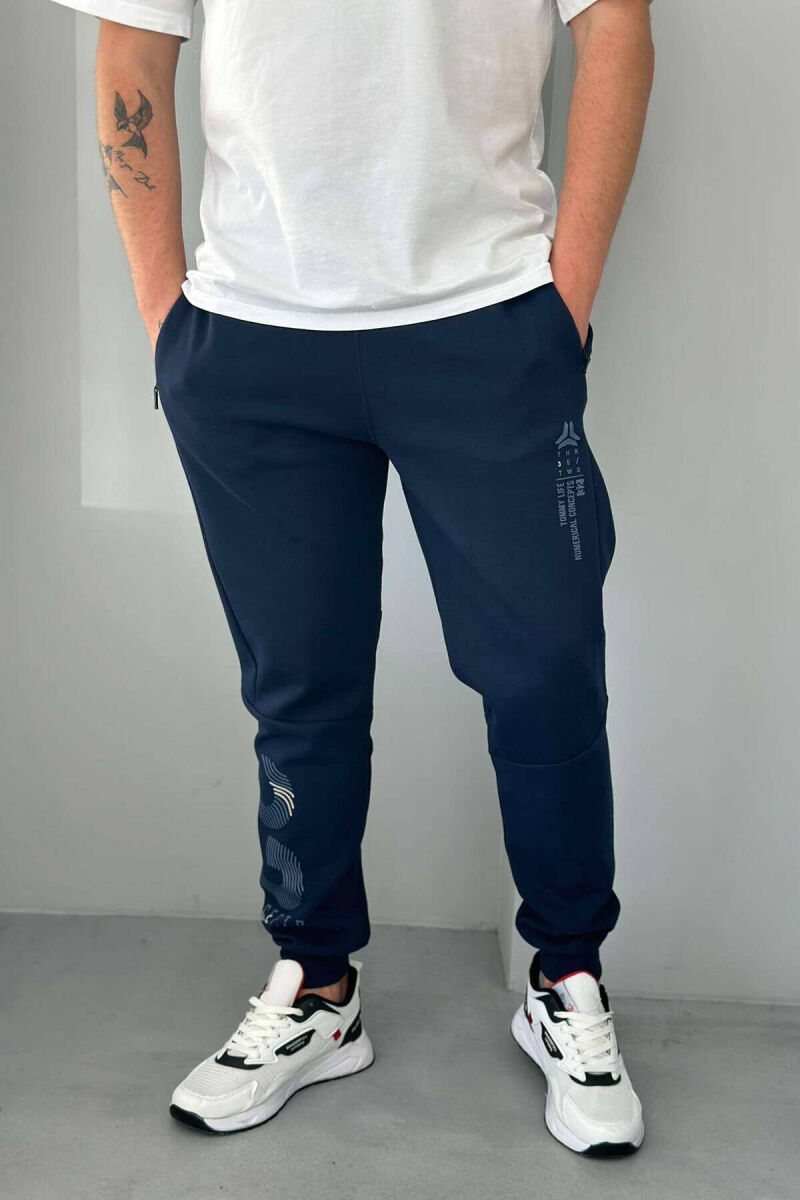 WRITTINGS MEN SWEATPANTS IN DARK BLUE COLOR - 1