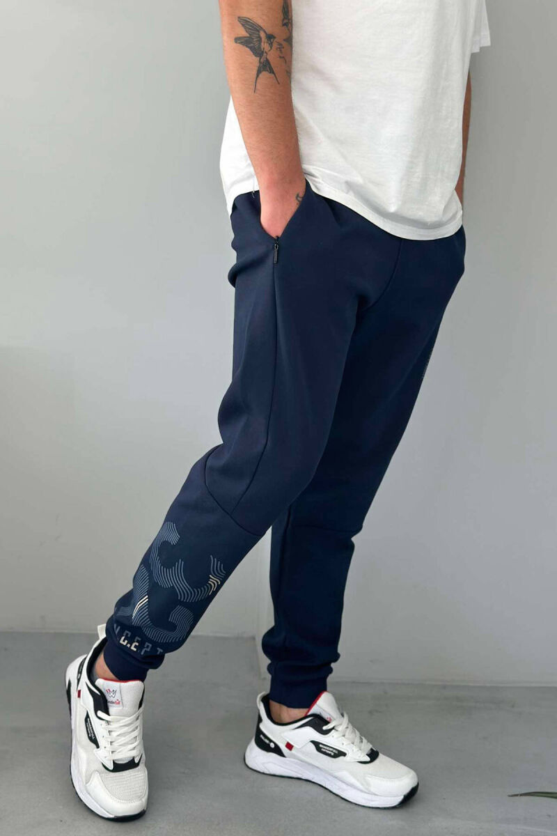 WRITTINGS MEN SWEATPANTS IN DARK BLUE COLOR - 2