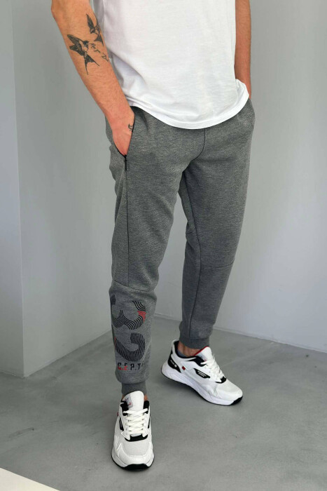 WRITTINGS MEN SWEATPANTS IN GREY COLOR - 1