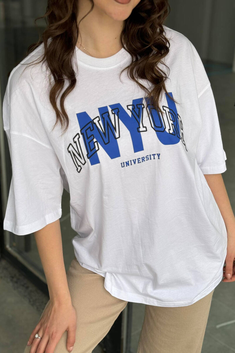 WRITTINGS NEW YORK WOMAN T-SHIRT WHITE-E BARDHE - 2