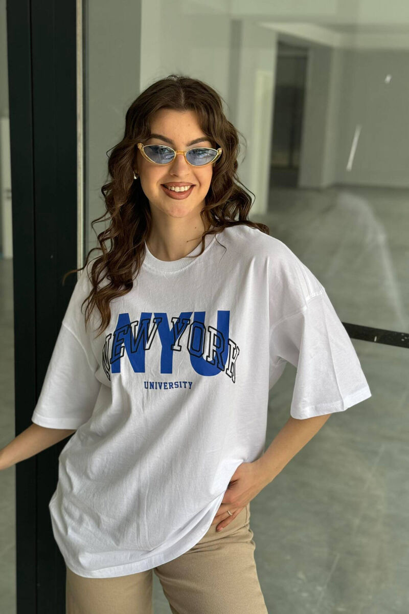 WRITTINGS NEW YORK WOMAN T-SHIRT WHITE-E BARDHE - 3