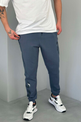 WRITTINGS ONE COLOR MEN SWEATPANTS LIGHTBLUE/BZ 