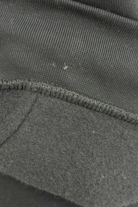 WRITTINGS SIMPLE HOODIE+JOGGERS FLUFFY MEN SET BLACK/ E ZEZE - 4