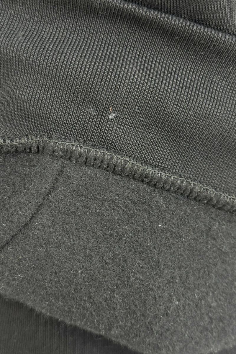 WRITTINGS SIMPLE HOODIE+JOGGERS FLUFFY MEN SET BLACK/ E ZEZE - 4